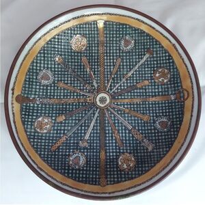 Vtg. Asian Decorated China TOYO 7.5" Very Old Antique Dish Rare. VG Condition.